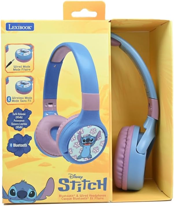 אוזניות סטיץ' בלוטוס וחוטיות דיסני Stitch