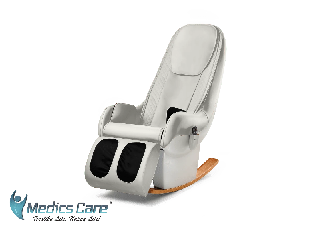 כורסת עיסוי נדנדה יוקרתית בעיצוב חדשני דגם LUXURY MC-7090 מבית Medics-Care טכנולוגיית העיסוי המתקדמת בעולם!
