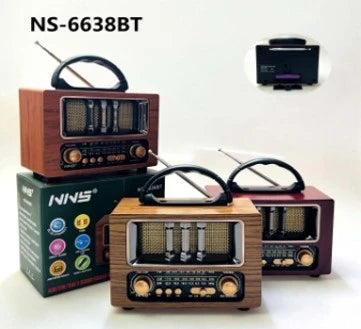 רדיו בלוטוס בעיצוב רטרו NY-66385