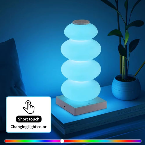 נורת לד שולחנית נטענת RGB