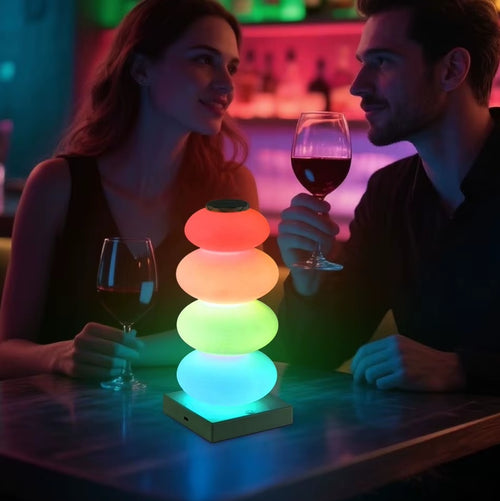 נורת לד שולחנית נטענת RGB