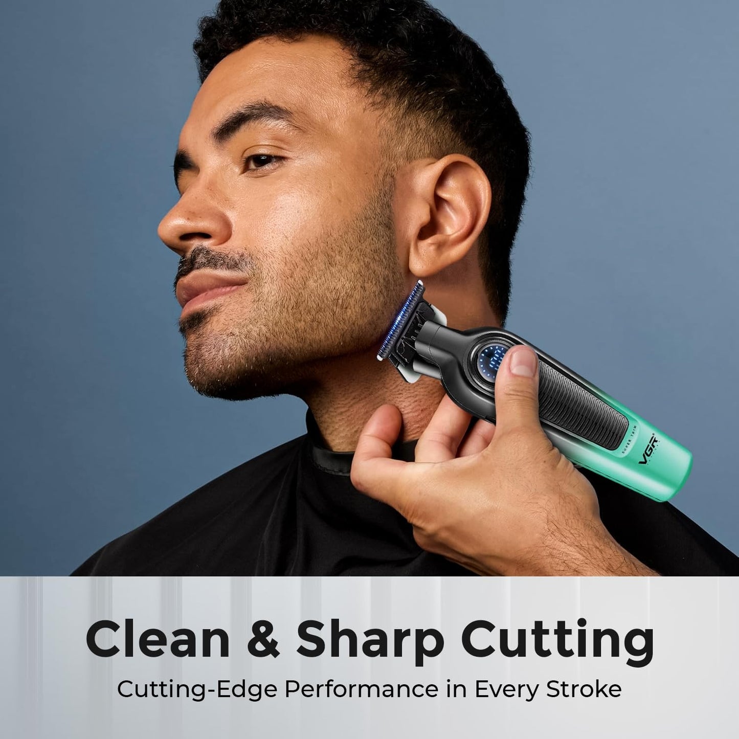 מכונת תספורת חשמלית נטענת לגברים של גאדג'ט-ליין מימד חדש, דגם VGR V-996 עם להב מקצועי