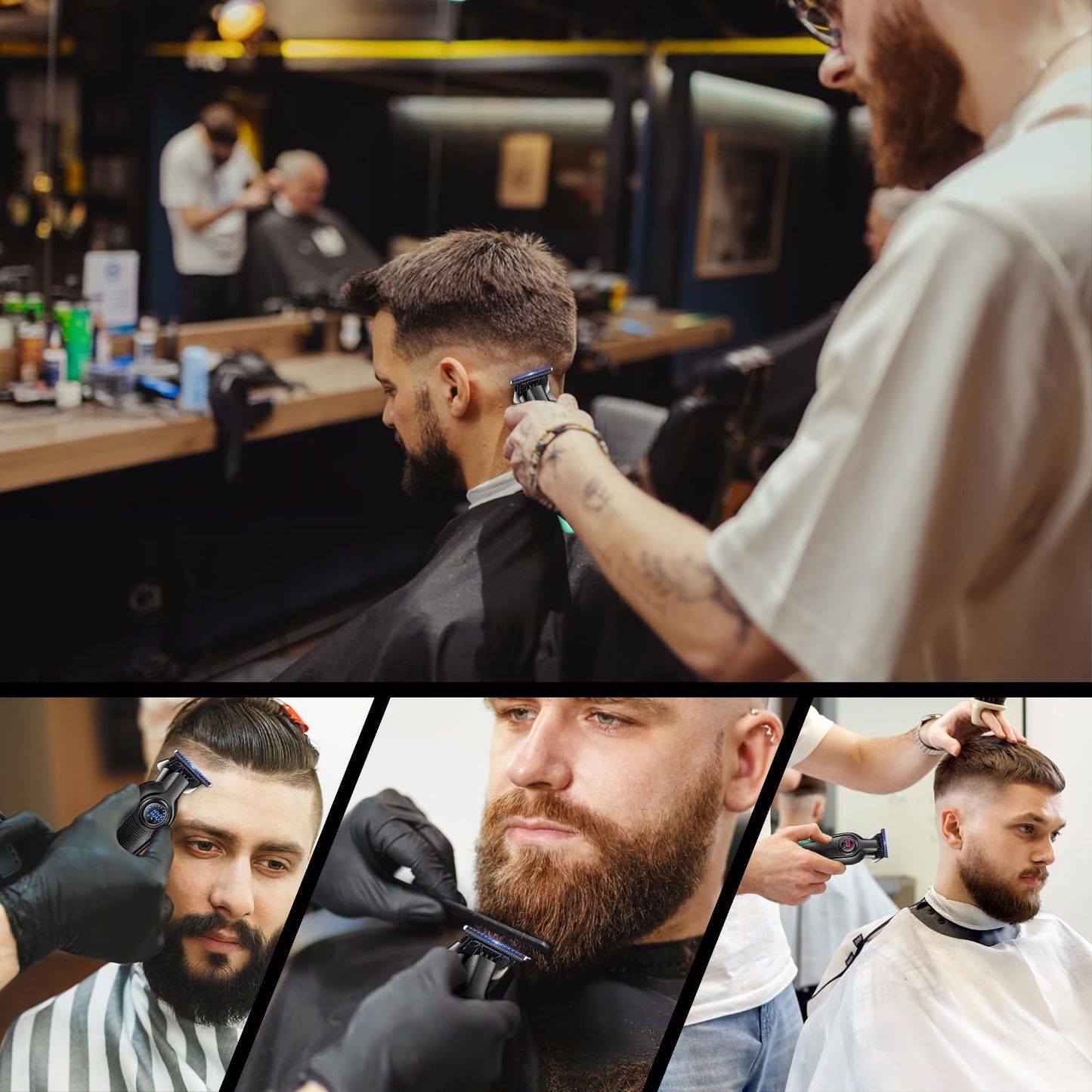 מספרת תספורת חשמלית נטענת לגברים של גאדג'ט-ליין מימד חדש, עם להב חיתוך מקצועי ומעוצבת לדיוק.