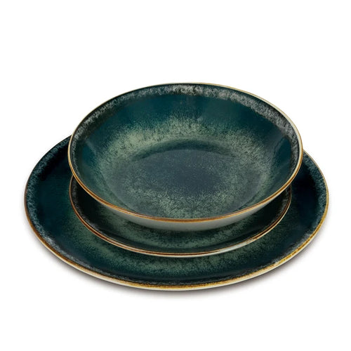 סט כלי אוכל 18 חלקים פורצלן BH10300 Berlinger haus Green