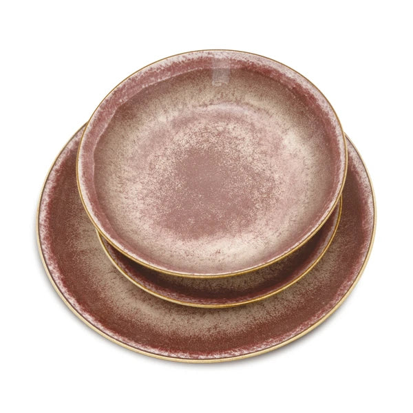 סט כלי אוכל 18 חלקים פורצלן BH10303 Berlinger haus Rose Gold