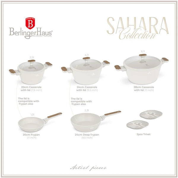 סט סירים ומחבתות 10 חלקים Berlinger Haus BH8324