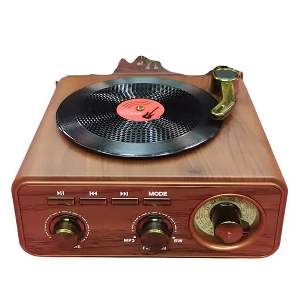 רמקול רטרו נטען BT בלוטוס דמוי פטיפון