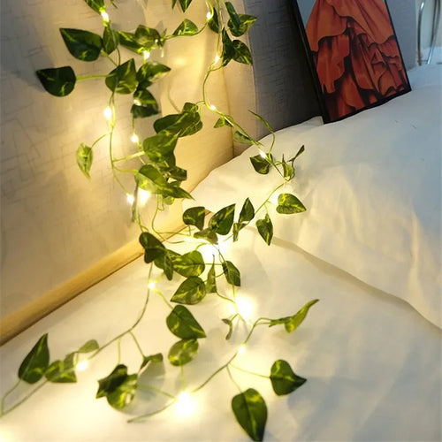flower-green-leaf-string-led-lights