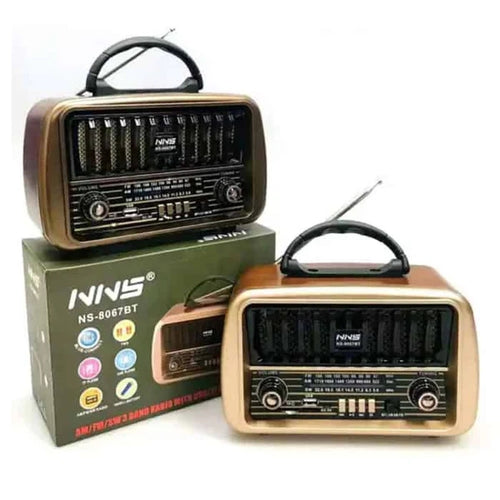 רדיו בלוטוס BT נטען בעיצוב רטרו