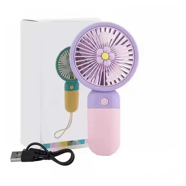 מיני מאוורר נטען USB ידני ושולחני