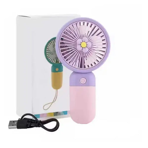מיני מאוורר נטען USB ידני ושולחני