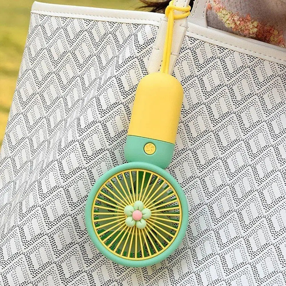 מיני מאוורר נטען USB ידני ושולחני
