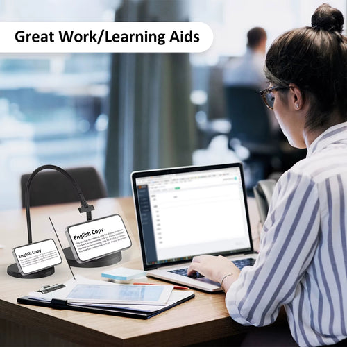 זכוכית מגדלת עוצמתית x4 על עמוד