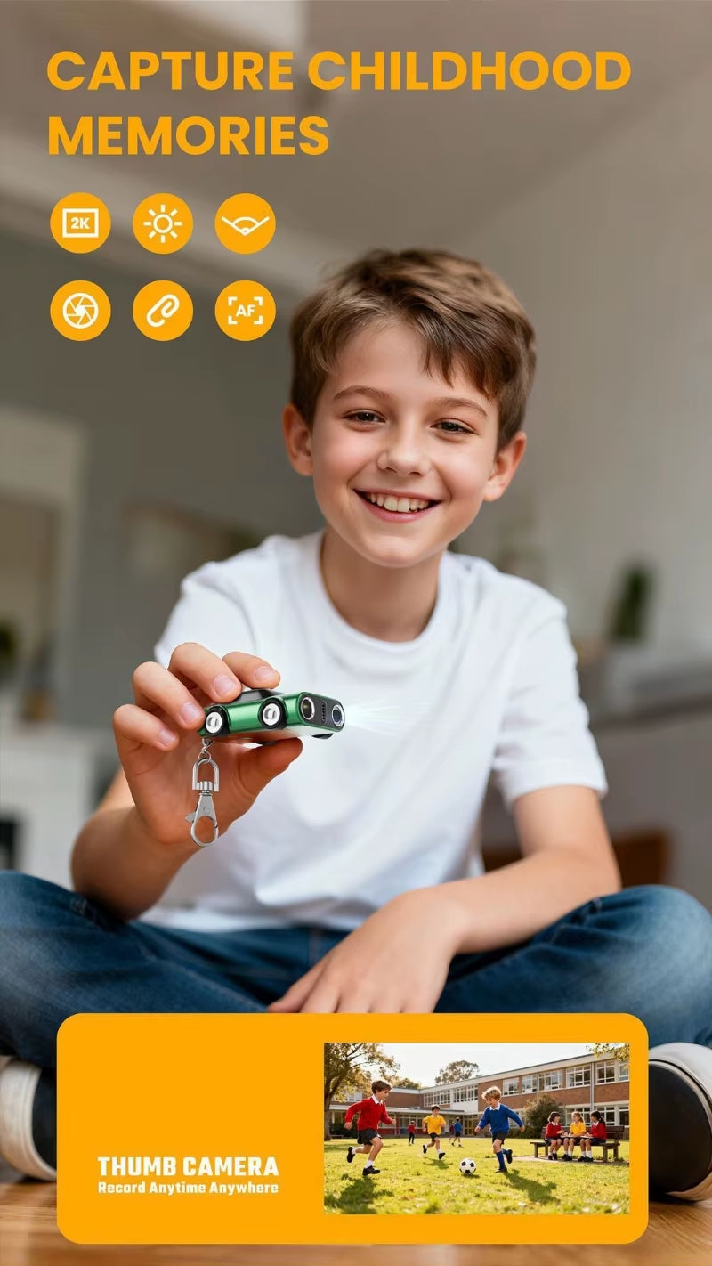 מצלמת מיני 2K HD נטענת בעיצוב מכונית