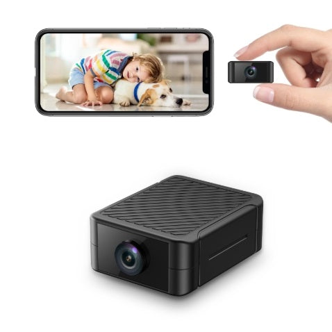 מצלמת אבטחה מיני נטענת עם ראיית לילה HD Wifi