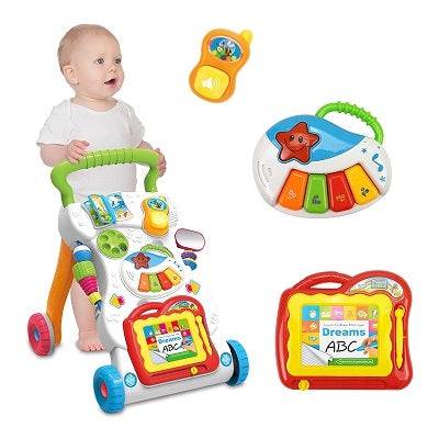הליכון דחיפה מוזיקלי אינטראקטיבי לתינוק - גאדג'ט-ליין