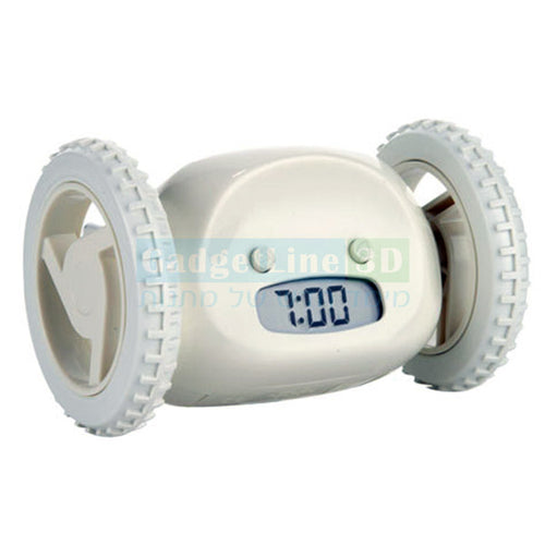 שעון מעורר חזק נוסע ומקפץ מהשידה מומלץ במיוחד למתקשים לקום בבוקר