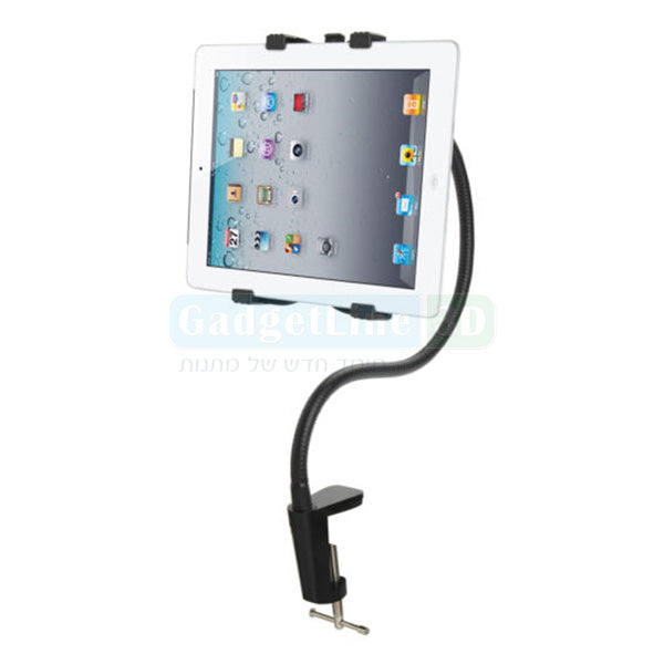 מעמד מתכוונן לטאבלט עם זרוע גמישה