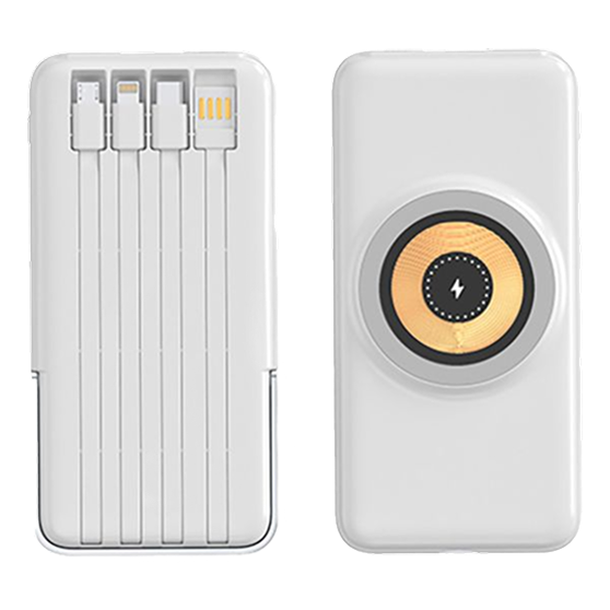 מטען אלחוטי משולב  עם פאוור בנק