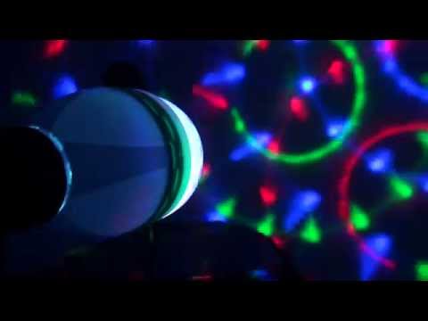 מנורת אורות לדים דיסקו מסתובבת ומרהיבה לחדר