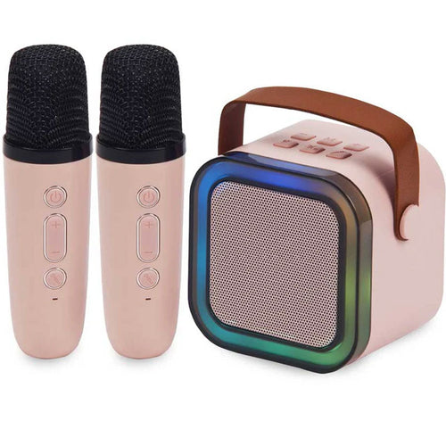 רמקול קריוקי אישי עם 2 מיקרופונים