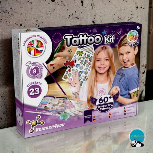 ערכת קעקועים מדליקים לילדים ונוער Tattoo Factory