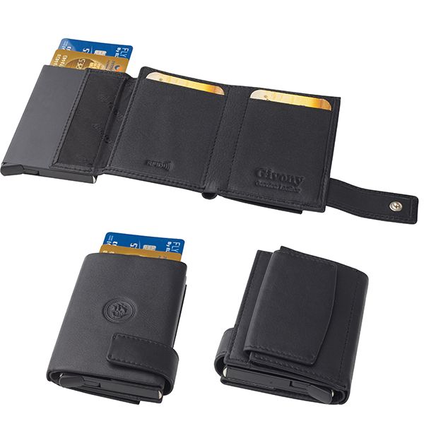 ארנק בטיחות RFID + NFC מעור שולף כרטיסים ותאים לשטרות ומטבעות Givony › עכשיו ב-139 ₪