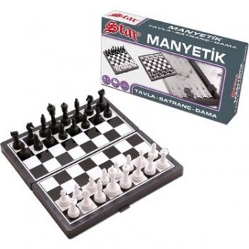 שחמט מגנטי כולל דמקה ושש בש
