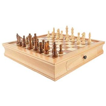 לוח שחמט מגנטי עם מגירות- 40 ס"מ