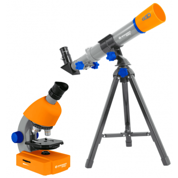 סט מיקרוסקופ וטלסקופ לילדים BRESSER