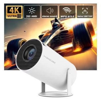 מקרן נייד 4K אלחוטי לקולנוע ביתי מצגות