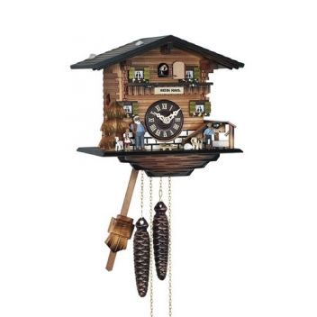 שעון קיר תוצרת גרמניה מעץ מלא היידי האוס 