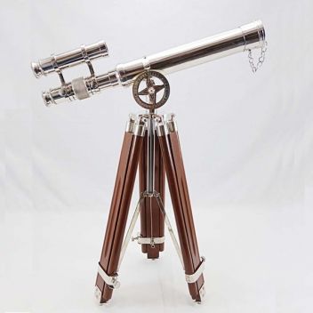 טלסקופ יוקרתי כפול על חצובת טריפוד עם שני גבהים