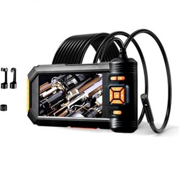 אנדוסקופ מקצועי חסין למים עם מסך 5" ו-2 עדשות