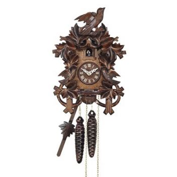 שעון קוקיה לקיר עשוי עץ מלא מבית אנגסטלר