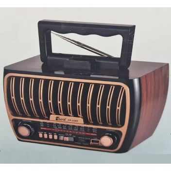 רדיו רטרו FM נטען כולל נגן ובלוטוס