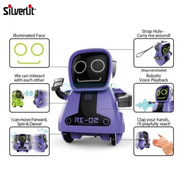 רובוט פוקיבוט לילדים SILVERLIT מגיב למחיאות כפיים