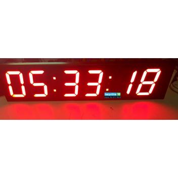 שעון דיגיטלי לקיר ענק 96 ס''מ + שלט