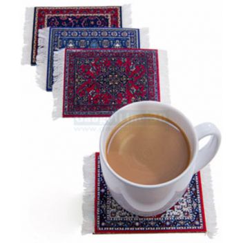 סט תחתיות לכוסות בצורת שטיח פרסי