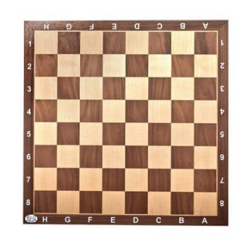 לוח שחמט לעץ אגוז מייפל איכותי גודל משבצת 50X50