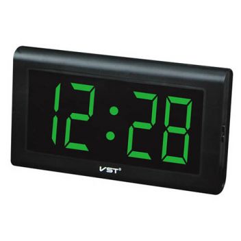 שעון דיגיטלי ספרות גדולות 33 ס''מ - ירוק