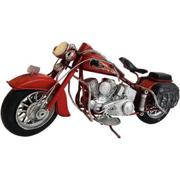 אופנוע רטרו אדום 28 ס"מ