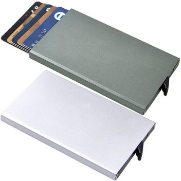 ארנק בטיחות מתכתי לכרטיסי אשראי RFID and NFC