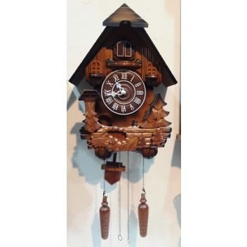 שעון קוקייה עשוי עץ מהגוני, דגם 6022