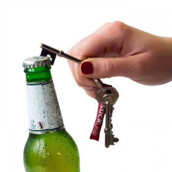 מחזיק מפתחות פותחן בקבוקים מעוצב בצורת מפתח 