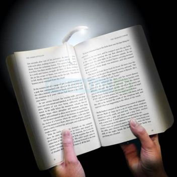 מנורת LED זעירה וסימניה לספר Tiny