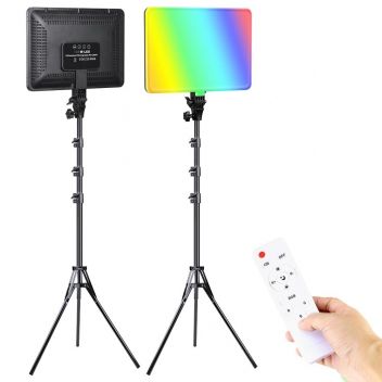 נורת LED תאורת לד 15 צבעים ליוטיוברים צלמים | RGBW LED PM36