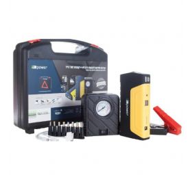 מטען בוסטר חירום מקצועי 13600 Mah לרכב משולב קומפרסור