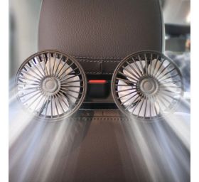 מאוורר כפול לגב המושב ברכב USB