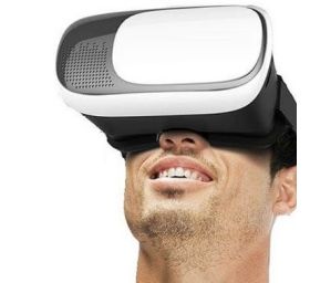 משקפי מציאות מדומה VR BOX לסמארטפון/אייפון + שלט